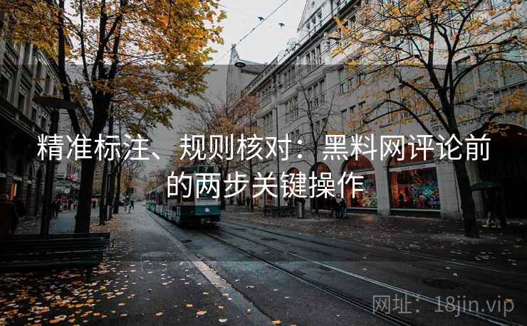 精准标注、规则核对:黑料网评论前的两步关键操作 精准标注、规则核对:黑料网评论前的两步关键操作